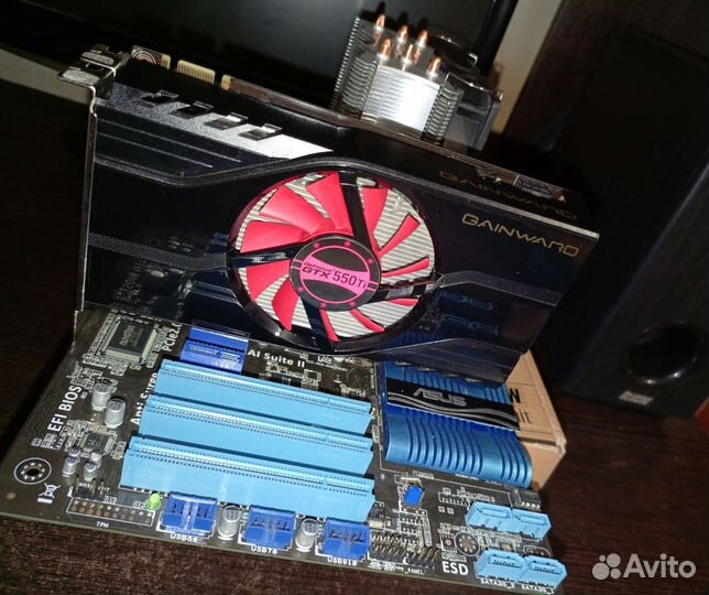 Комплект материнская плата, процессор,видеокарта