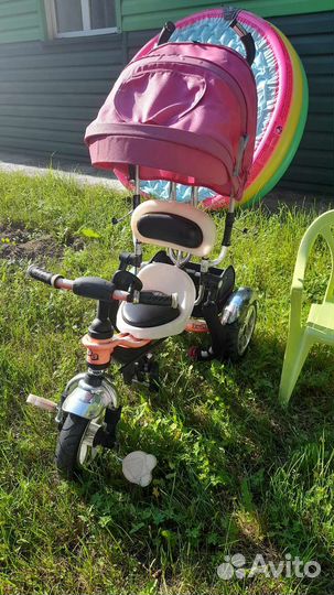 Велосипед коляска с ручкой,суперй цена отличная