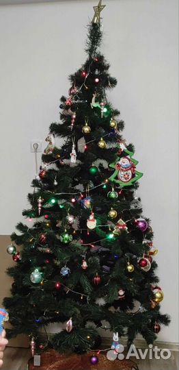 Елка искусственная 210 см бу