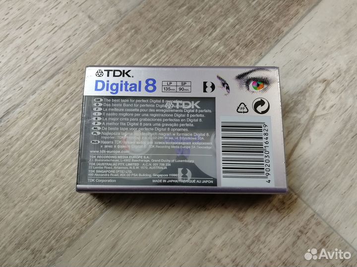 Видеокассеты TDK D8-90EB формата Digital8 (новые)
