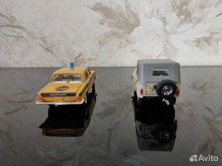 Модели авто 1 43 СССР, УАЗ 469, газ 24 Милиция