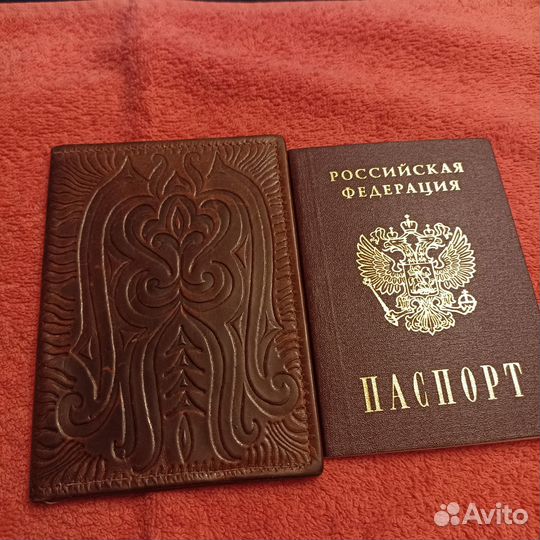 Обложка для паспорта из натуральной кожи