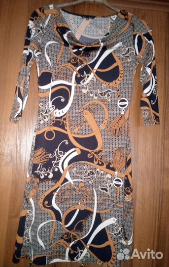 Платье принт Hermes