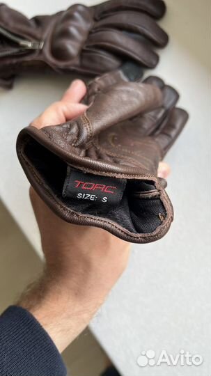 Мотоперчатки кожаные tork