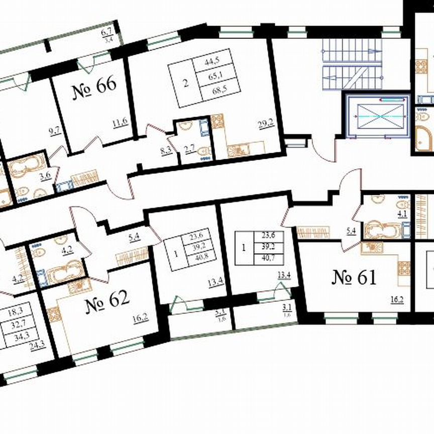 4-к. квартира, 88,9 м², 8/8 эт.