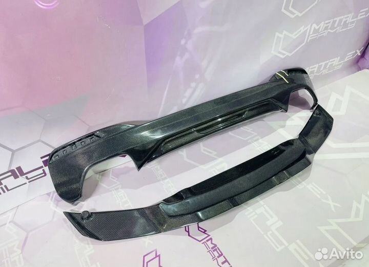 Накладка на бампер BMW G30 M perfomance карбон