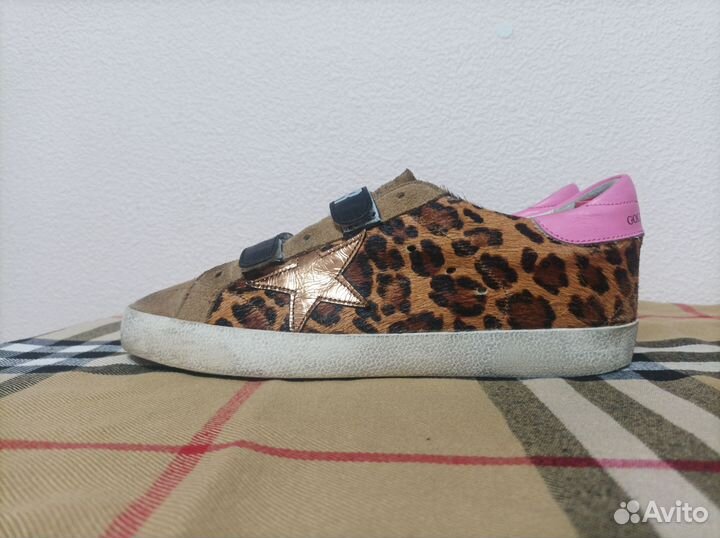 Кроссовки кеды Golden Goose оригинал леопард