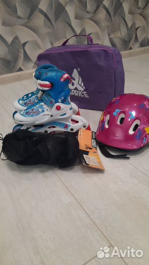 Роликовые коньки детские раздвижные