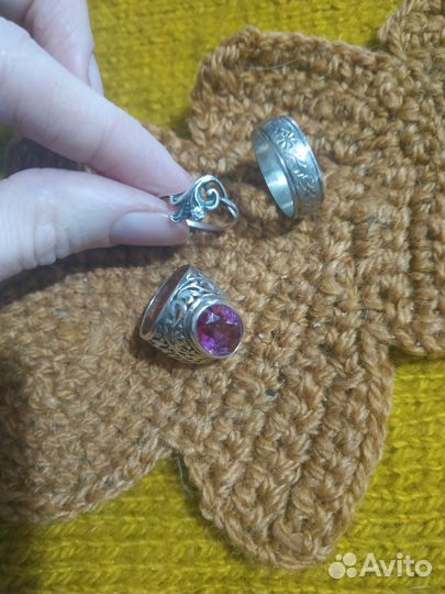 Кольца серебро