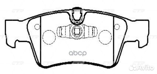 Ckbz-53 Колодки тормозные дисковые зад GK