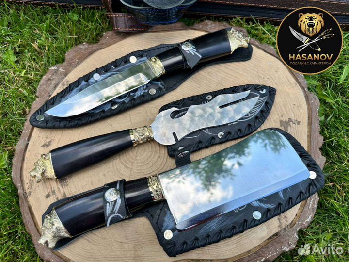 Шашлычный набор для пикника ручной работы