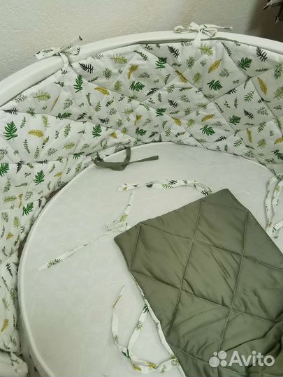 Бортики в круглую кроватку