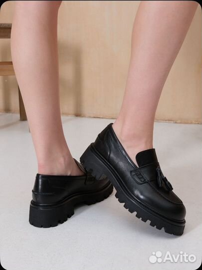 Лоферы женские Mof Berg 42 нат кожа