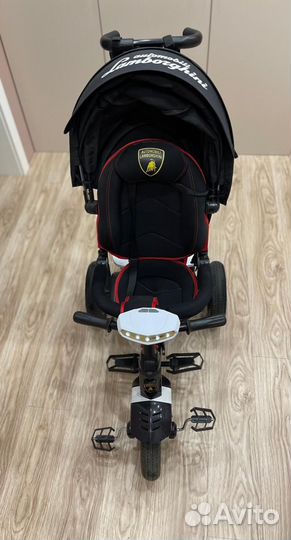 Велосипед 3-х колесный lamborghini с ручкой