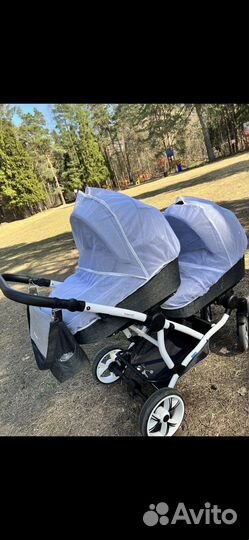 Коляска для двойни и погодок 2в1 торг
