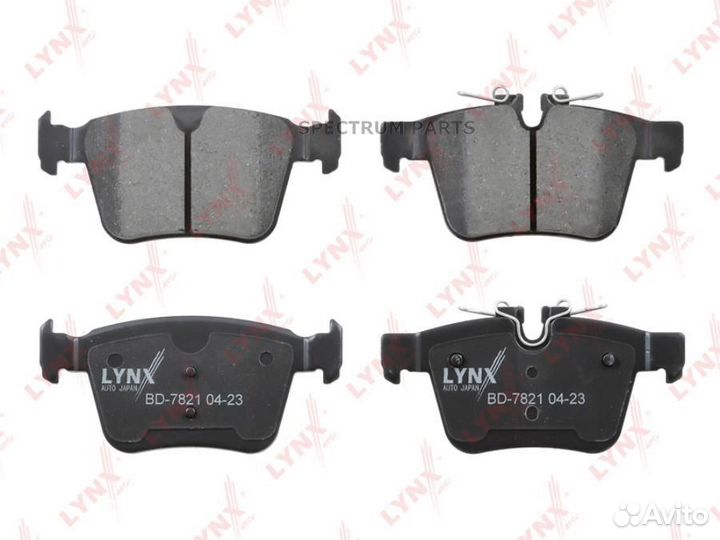 Lynxauto BD7821 Колодки тормозные дисковые зад пра