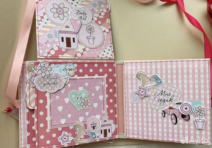 Альбом для фотографий детский ручной работы
