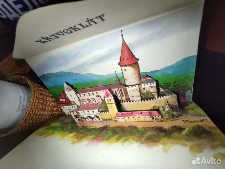 Popup postcard, открытка-панорама,V.Kubasta