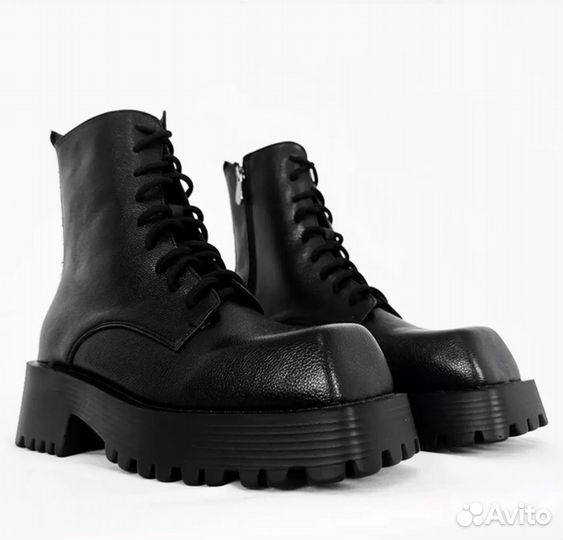 Ботинки balenciaga leather trooper type