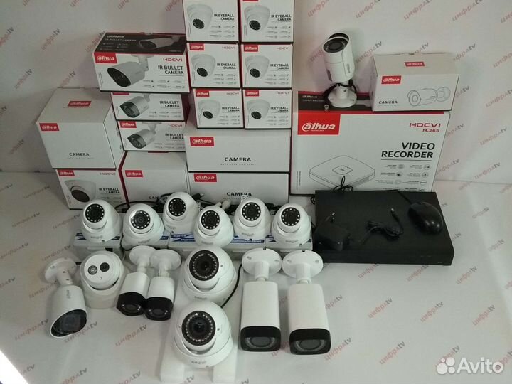 Комплект видеонаблюдения с микрофоном 15 камер