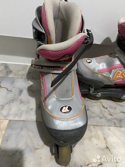 Роликовые коньки раздвижные 35 38