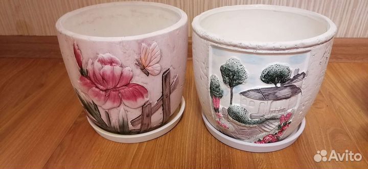 Горшок для цветов керамический