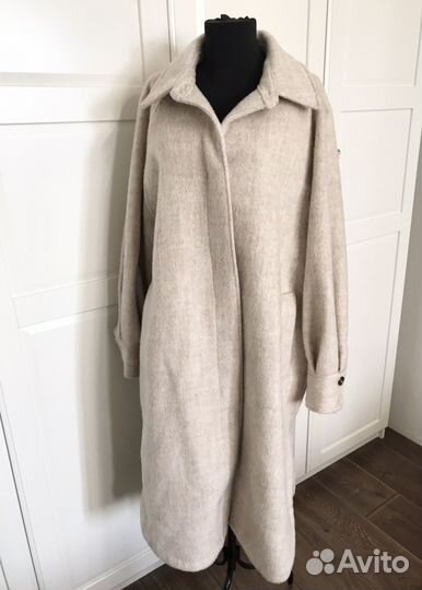 Пальто женское hm р 46 48 демисезонное шерстяное