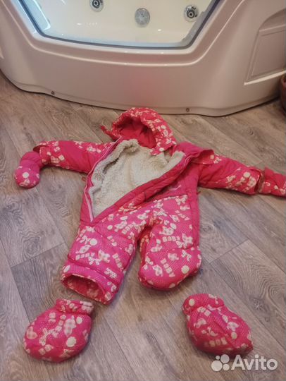 Зимний комбинезон для девочки 80