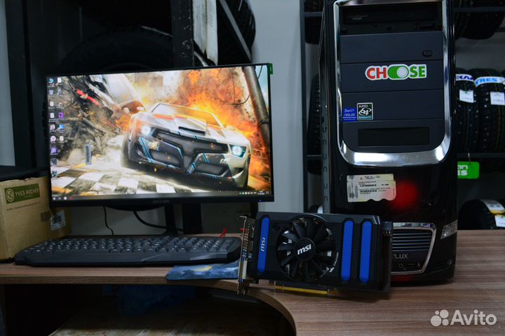 Пк в сборе 4 ядерный GTX 660 ti 2gb 8gb озу