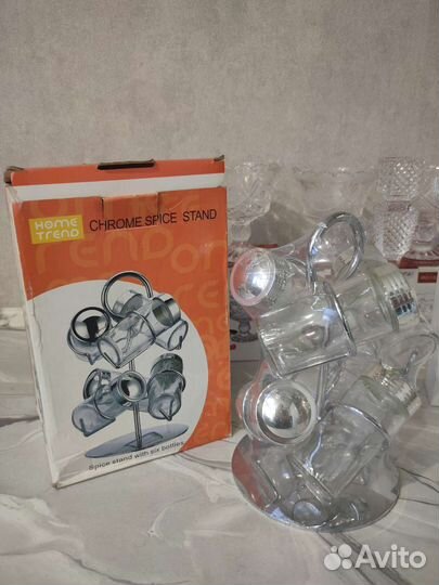 Креманки, подсвечники, держатель для специй