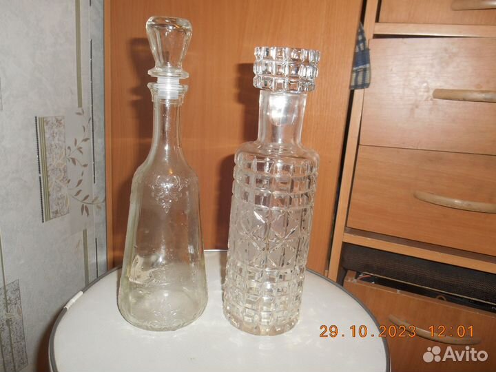 Штофы и графины СССР хрусталь.стекло