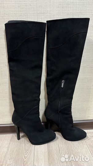 Ботфорты замша италия