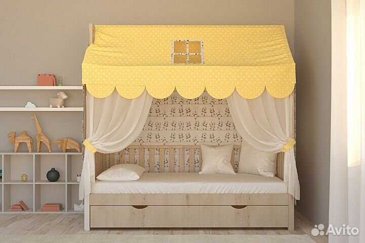 Балдахин на кровать домик