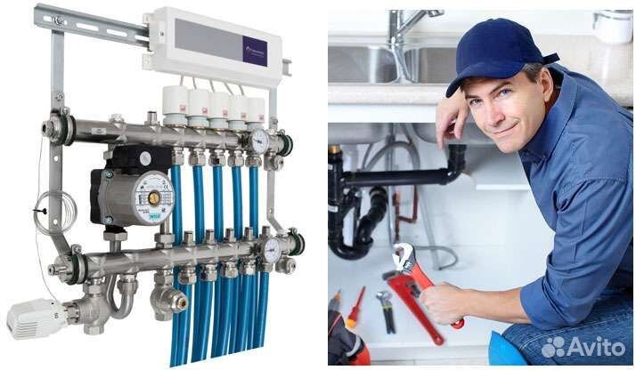 Разводка отопления в доме, коттеджи, тёплый пол