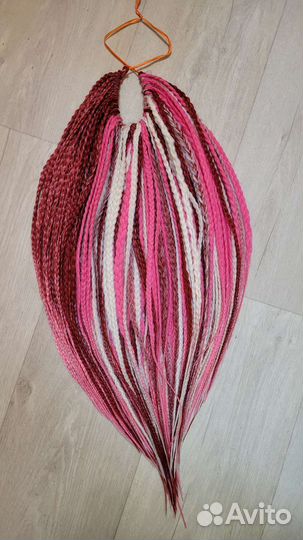 Комплект се-косы розовый