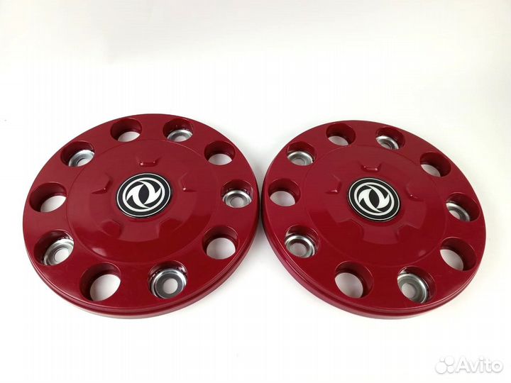 Колпаки 22.5 бордовые Dong Feng (Донг Фенг) 2шт