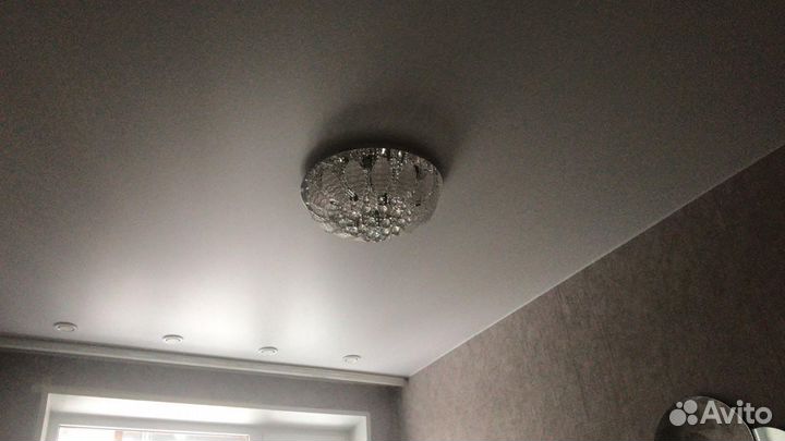 Люстра потолочная бу хрустальная