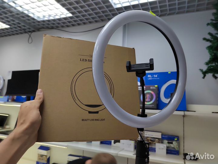 Лампа новая для фото rl 33cm + штатив