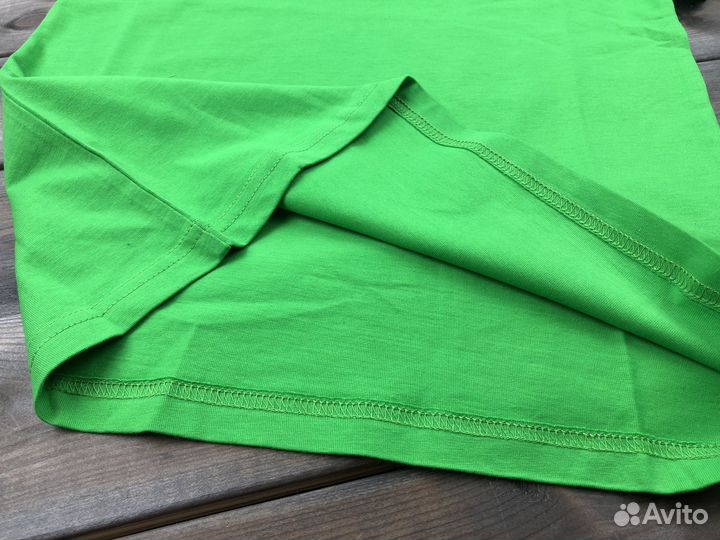 Футболка зеленая хлопок для мальчика erima