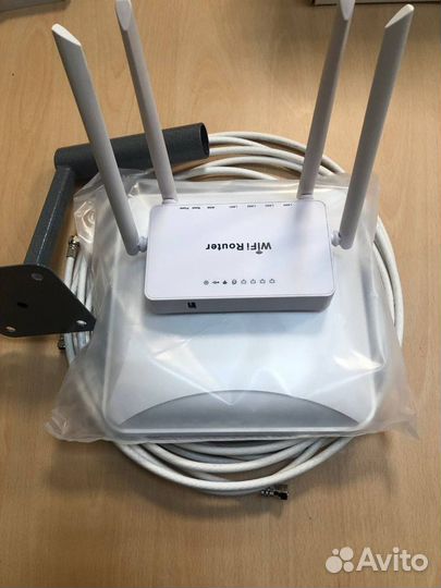 WiFi роутер + 4G антенна комплект для 4G модем