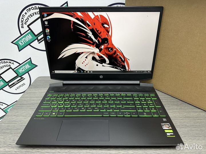 2022 HP 12 ядер Ryzen5 Geforce GTX 1650Ti DDR6 SSD