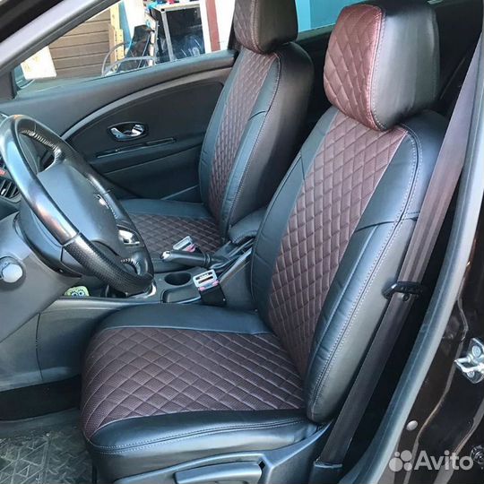 Авточехлы в Ромб на Renault Fluence от Автопилот