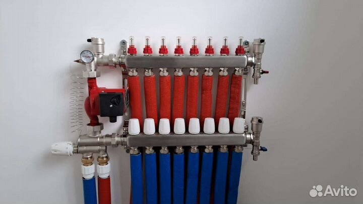 Разводка отопления в доме, коттедже, теплый пол