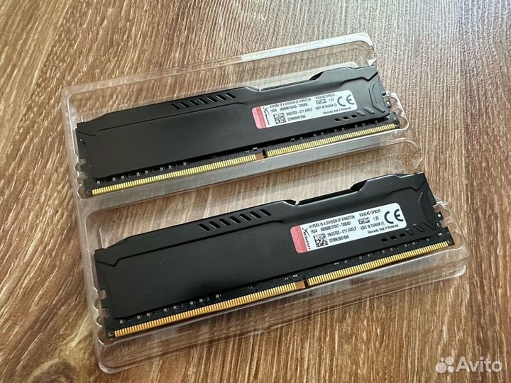 Оперативная память ddr4 HyperX Fury 8+8gb