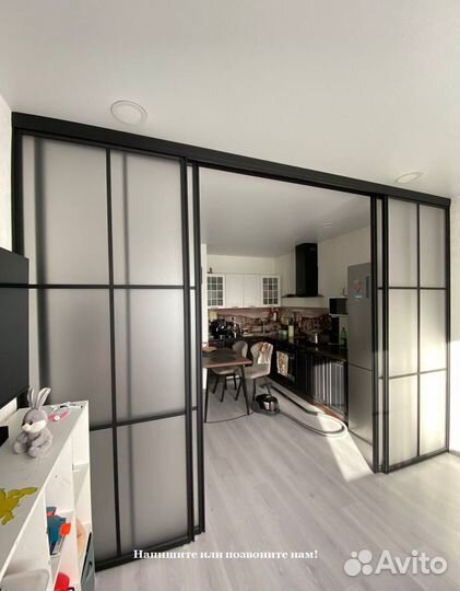 Перегородка стеклянная