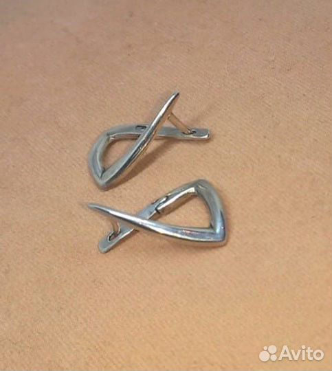 Серьги - Модерн - Серебро 925 - Винтаж