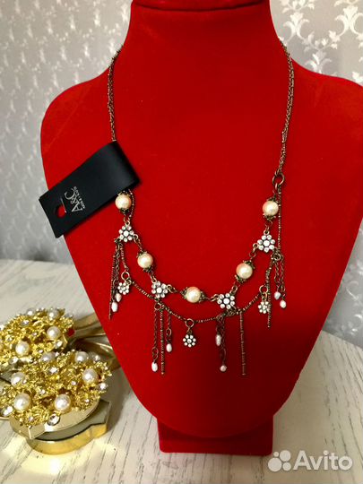 Колье чокер бусы жемчуг Норвегия Arts&Crafts