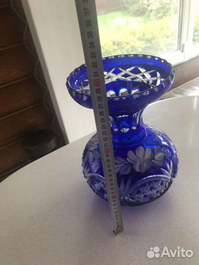 Ваза хрустальная