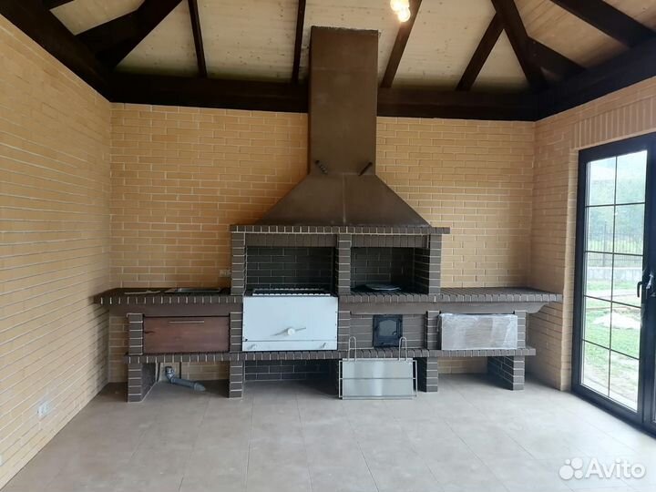 Печь барбекю / Мангал из кирпича