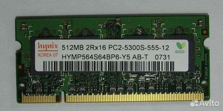 Память для ноутбука Hynix 512Мб